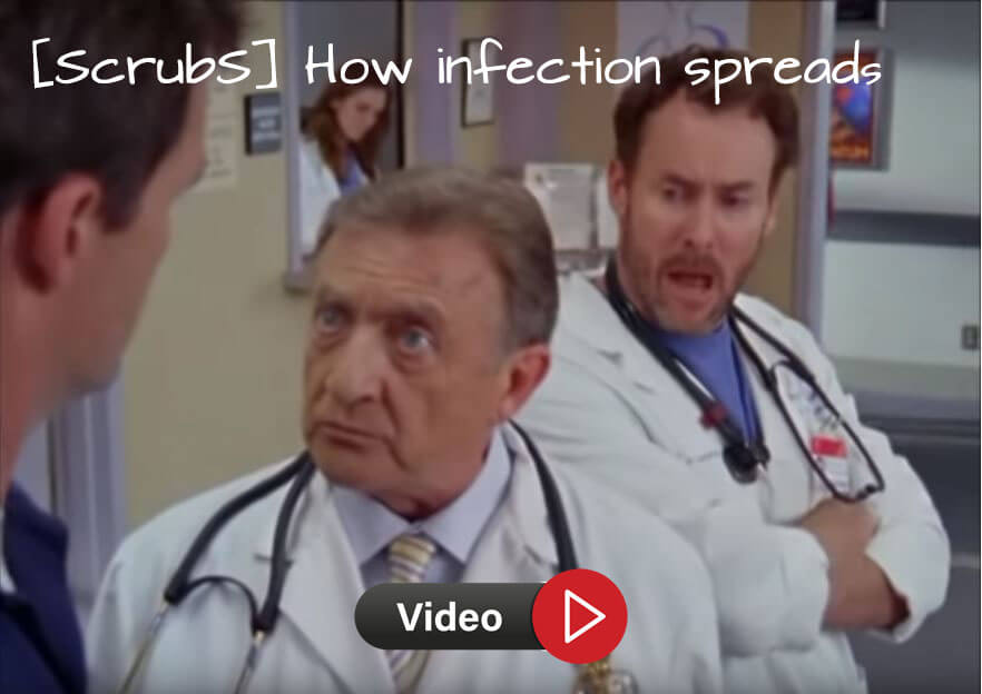 Scrubs clip: how infection spreads